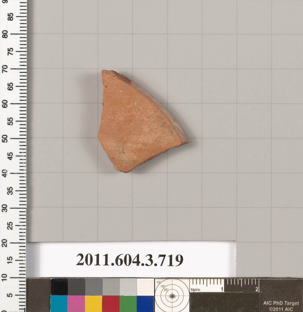 Terracotta fragment of a hydria (water jar), Terracotta, Greek, Attic