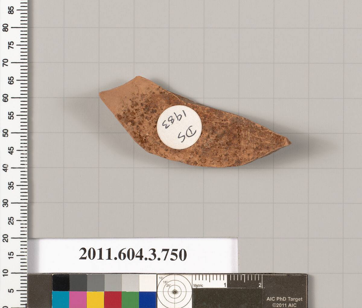 Terracotta fragment of a neck-amphora (jar), Terracotta, Greek, Attic