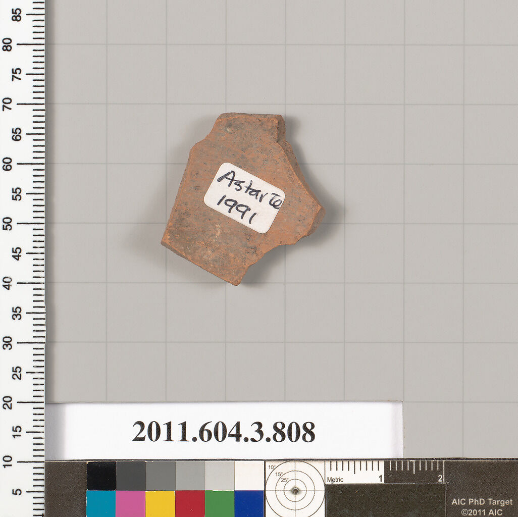 Terracotta fragment of a lekythos (oil flask), Terracotta, Greek, Attic