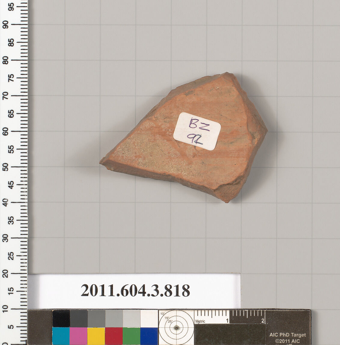 Terracotta fragment of a lekythos (oil flask), Terracotta, Greek, Attic