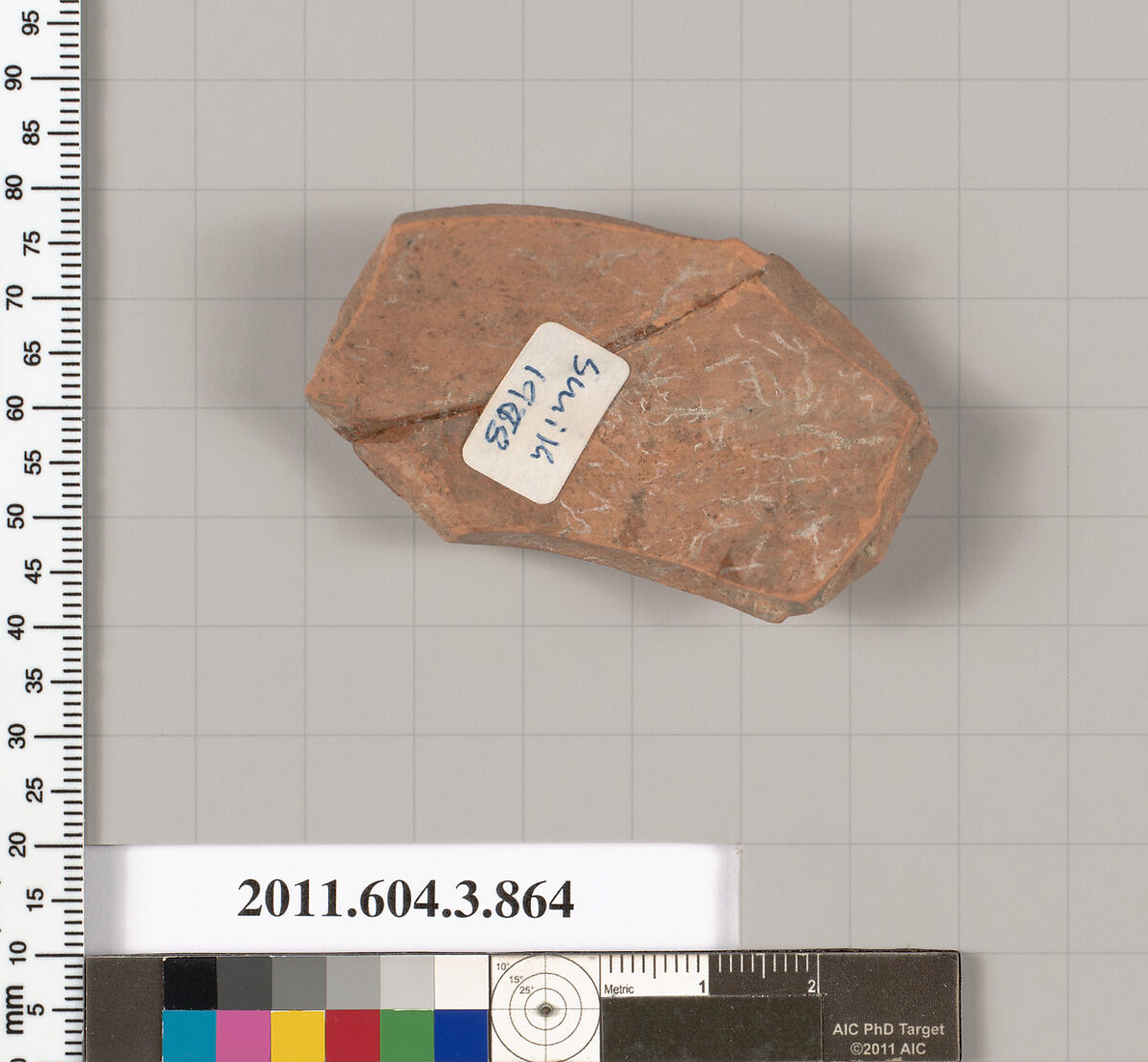 Terracotta fragment of a lekythos (oil flask), Terracotta, Greek, Attic