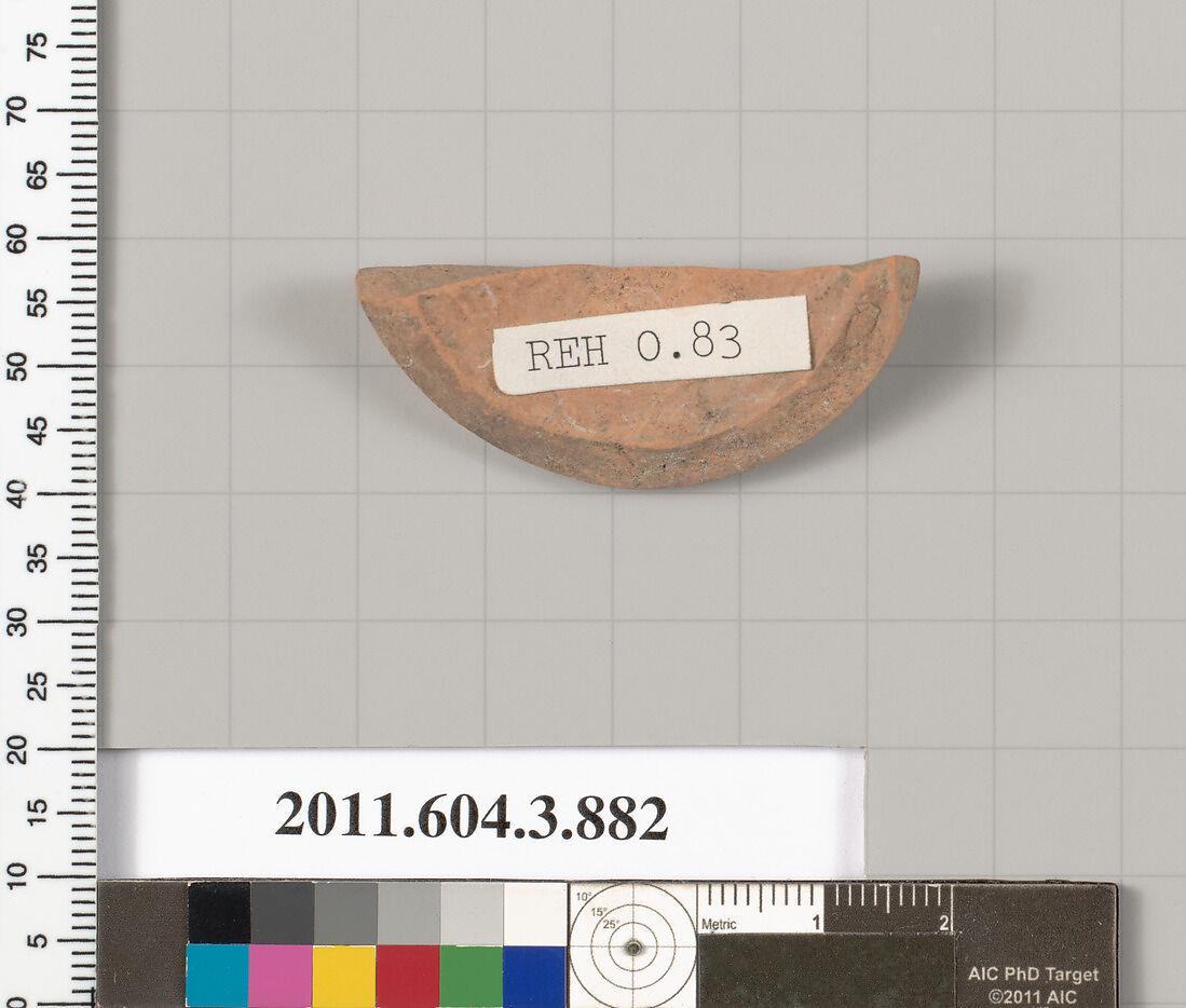 Terracotta fragment of a lekythos (oil flask), Terracotta, Greek, Attic