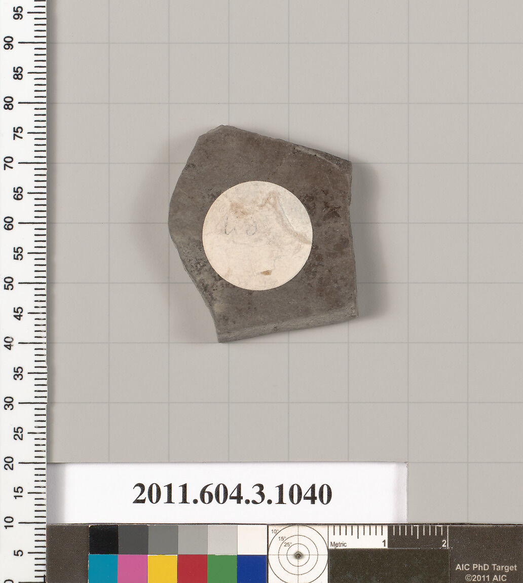 Terracotta fragment of a plate?, Terracotta, Greek, Attic