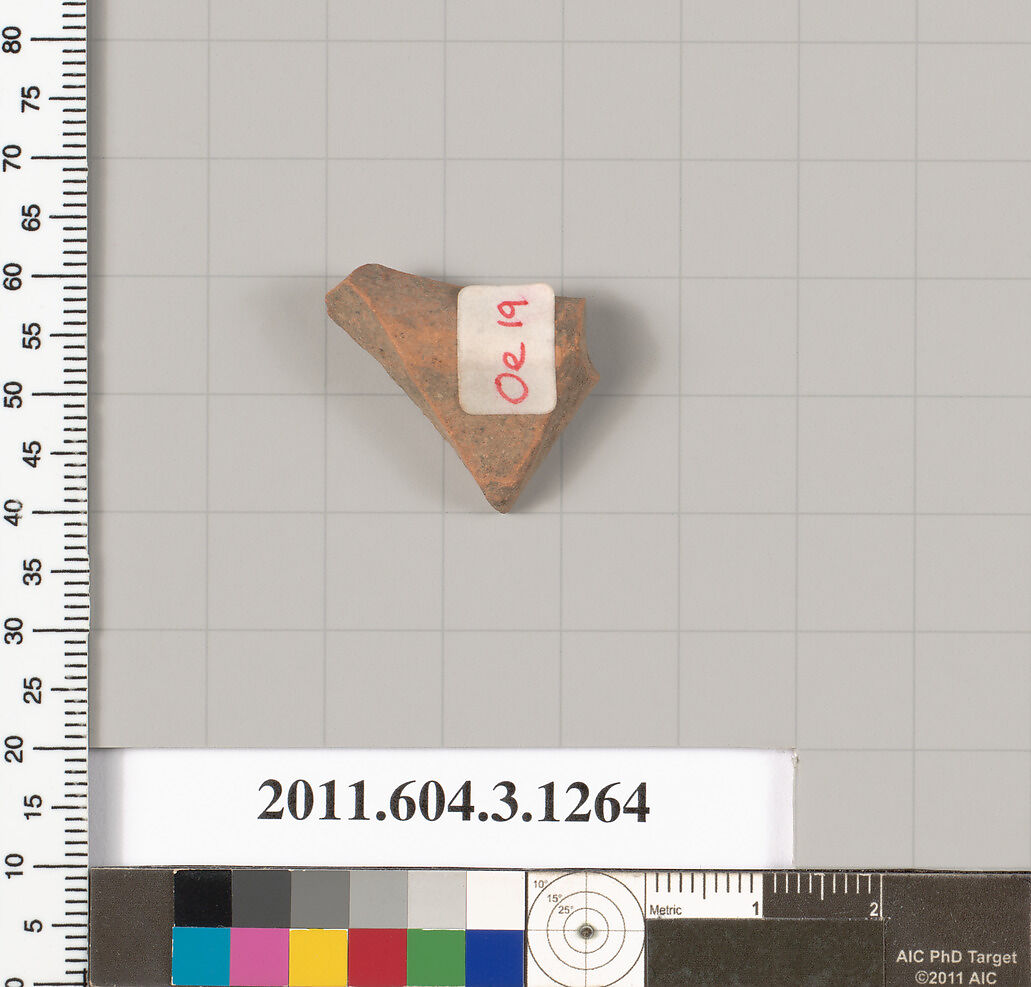 Terracotta fragment of an oinochoe (jug), Terracotta, Greek, Attic