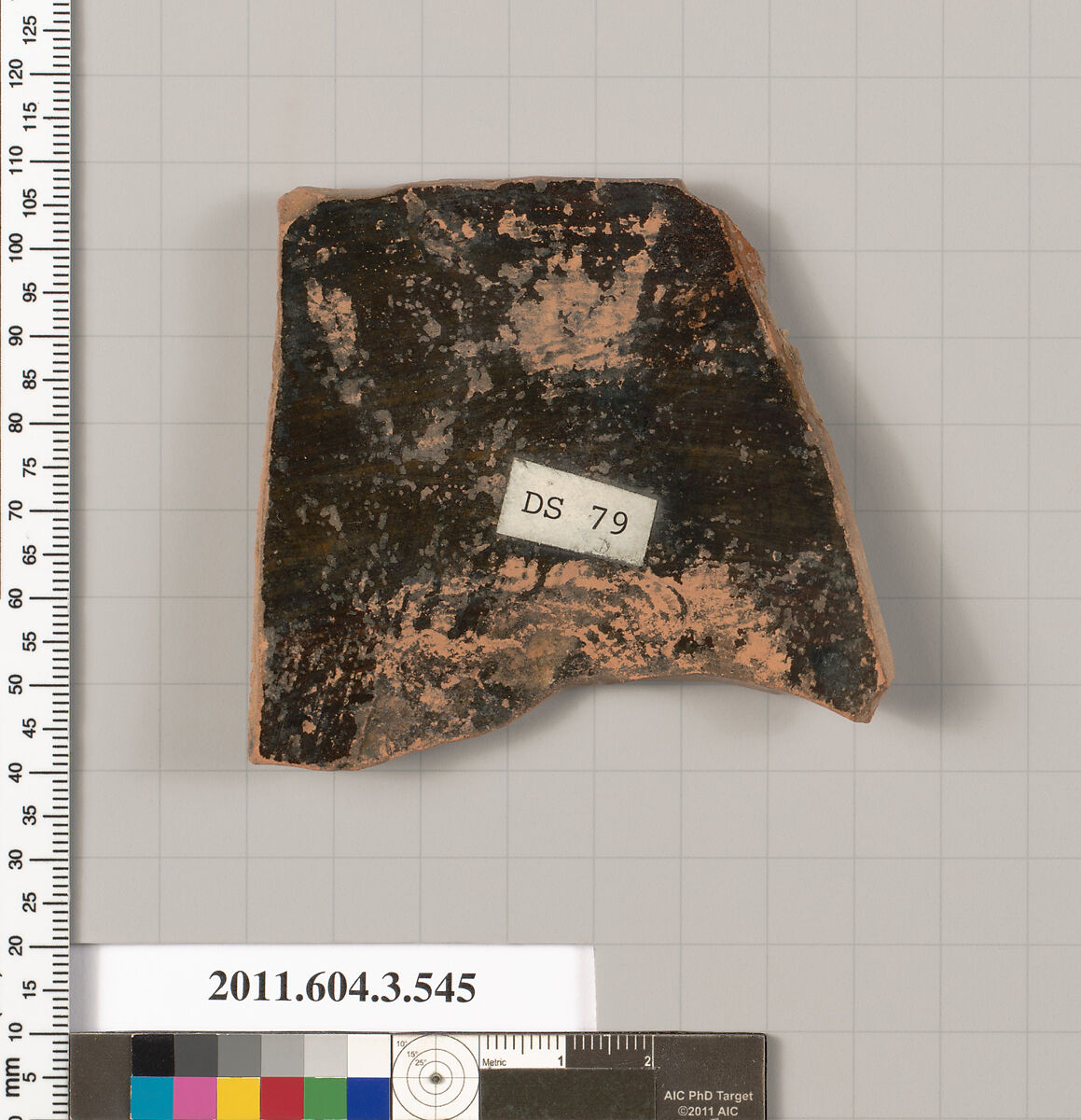 Terracotta fragment of a column-krater (bowl for mixing wine and water), Terracotta, Greek, Attic