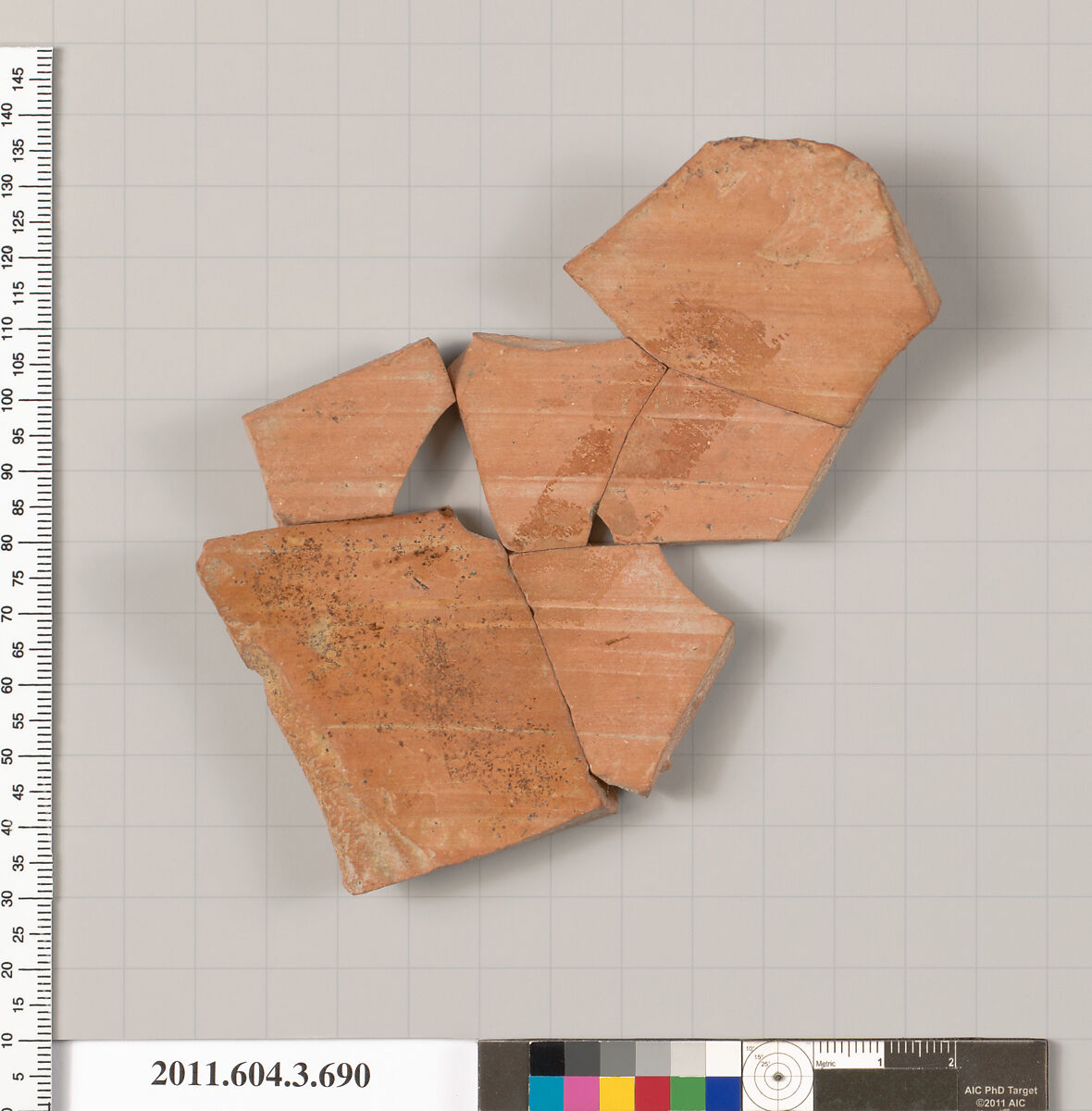 Terracotta fragment of a hydria (water jar), Terracotta, Greek, Attic