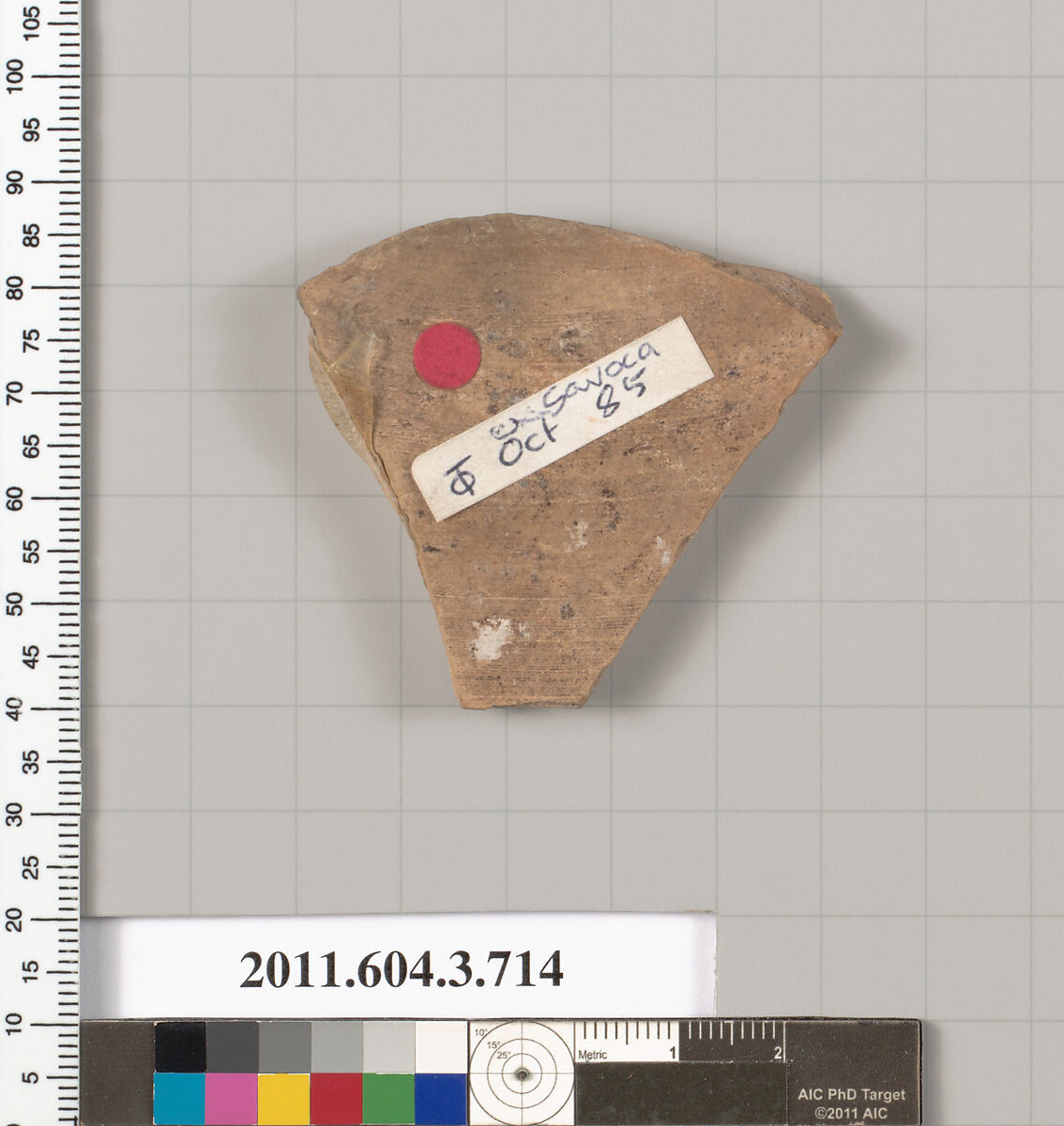 Terracotta fragment of a hydria (water jar), Terracotta, Greek, Attic