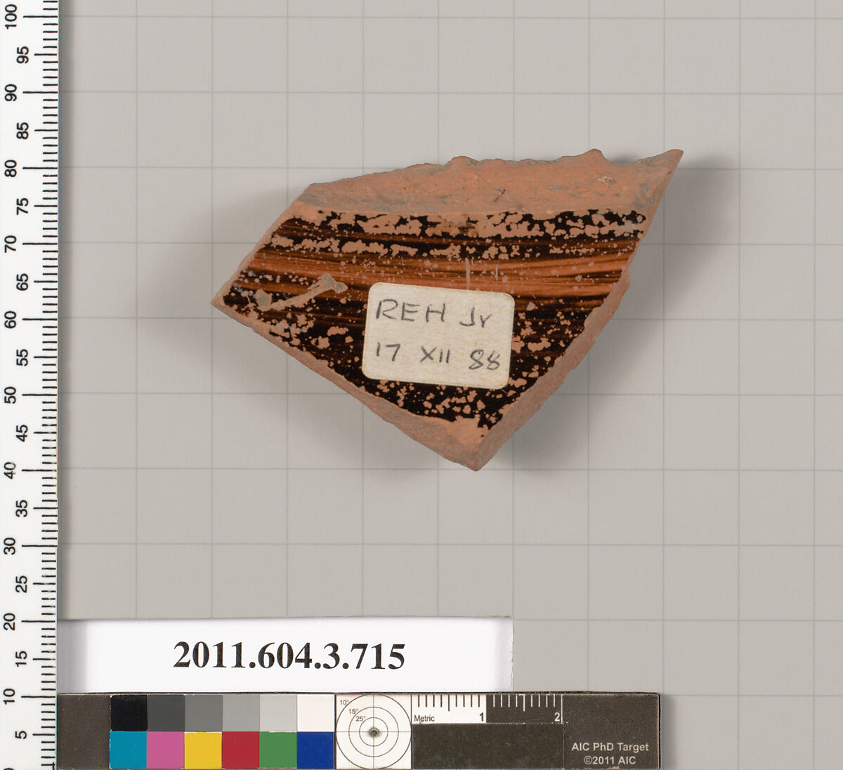 Terracotta fragment of a hydria (water jar), Terracotta, Greek, Attic