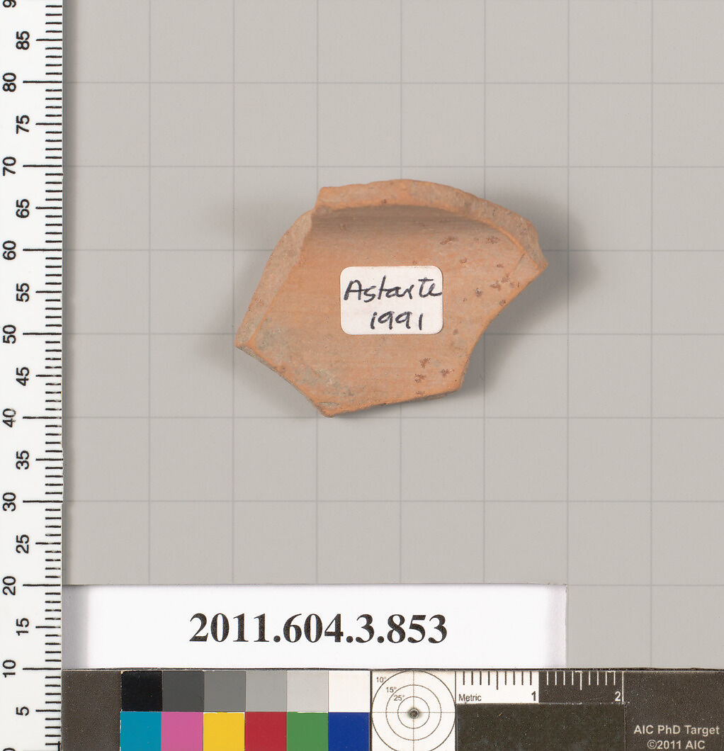 Terracotta fragment of a lekythos (oil flask), Terracotta, Greek, Attic