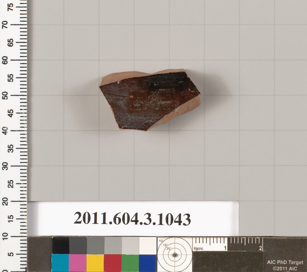 Terracotta fragment of a plate?, Terracotta, Greek, Attic