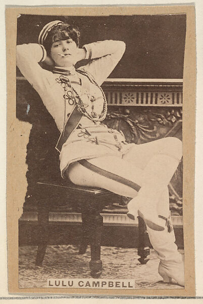 Lulu Campbell from the Actresses, Celebrities, and Children series (N151) issued by Duke Sons & Co. to promote Duke Cigarettes, Issued by W. Duke, Sons &amp; Co. (New York and Durham, N.C.), Albumen photograph