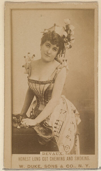 Devaux from the Actresses, Celebrities, and Children series (N151) issued by Duke Sons & Co. to promote Duke Cigarettes, Issued by W. Duke, Sons &amp; Co. (New York and Durham, N.C.), Albumen photograph 