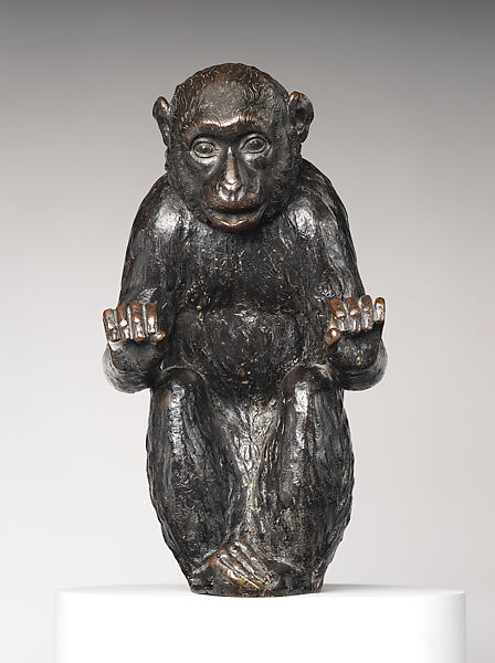 Monkey, Possibly by Caspar Gras (Austrian, Bad Mergentheim, near Würzburg 1585–1674 Schwaz, near Innsbruck), Bronze, Austrian 
