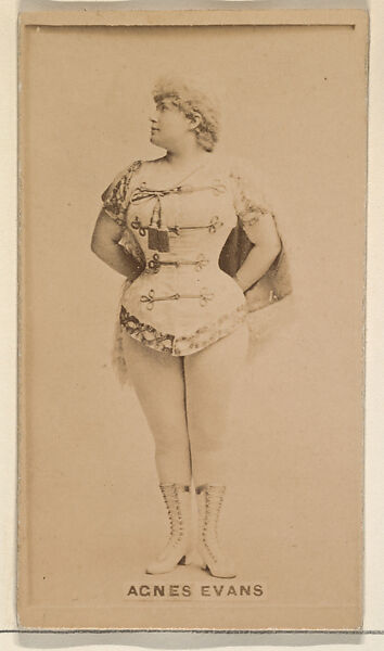 Agnes Evans from the Actresses, Celebrities, and Children series (N151) issued by Duke Sons & Co. to promote Duke Cigarettes, Issued by W. Duke, Sons &amp; Co. (New York and Durham, N.C.), Albumen photograph 