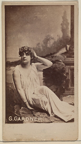 G. Gardner from the Actresses, Celebrities, and Children series (N151) issued by Duke Sons & Co. to promote Duke Cigarettes, Issued by W. Duke, Sons &amp; Co. (New York and Durham, N.C.), Albumen photograph 
