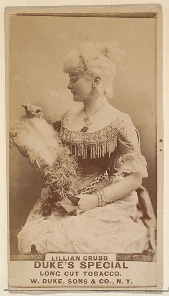 Lillian Grubb from the Actresses, Celebrities, and Children series (N151) issued by Duke Sons & Co. to promote Duke Cigarettes, Issued by W. Duke, Sons &amp; Co. (New York and Durham, N.C.), Albumen photograph 