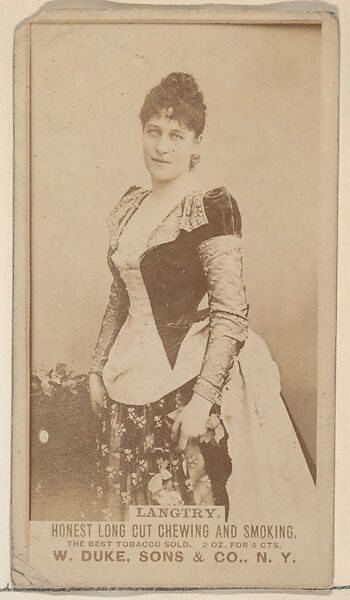 Issued By W Duke Sons Co Langtry From The Actresses Celebrities And Children Series N151 Issued By Duke Sons Co To Promote Duke Cigarettes The Met issued by w duke sons co langtry from the actresses celebrities and children series n151 issued by duke sons co to promote duke cigarettes the met