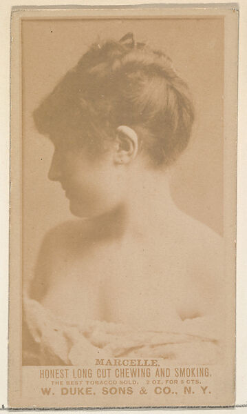 Marcelle from the Actresses, Celebrities, and Children series (N151) issued by Duke Sons & Co. to promote Duke Cigarettes, Issued by W. Duke, Sons &amp; Co. (New York and Durham, N.C.), Albumen photograph 