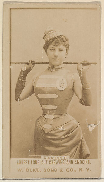 Nerette from the Actresses, Celebrities, and Children series (N151) issued by Duke Sons & Co. to promote Duke Cigarettes, Issued by W. Duke, Sons &amp; Co. (New York and Durham, N.C.), Albumen photograph 