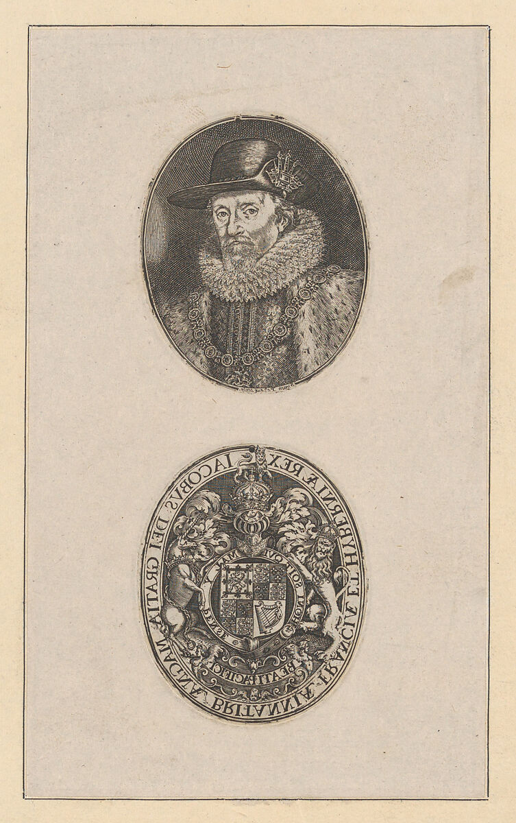 James I, King of England, Simon de Passe (Dutch, Cologne ca. 1595–1647 Copenhagen), Engraving; printed from a medal 