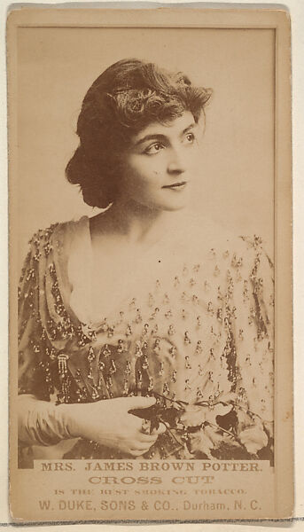 Mrs. James Brown Potter from the Actresses, Celebrities, and Children series (N151) issued by Duke Sons & Co. to promote Duke Cigarettes, Issued by W. Duke, Sons &amp; Co. (New York and Durham, N.C.), Albumen photograph 
