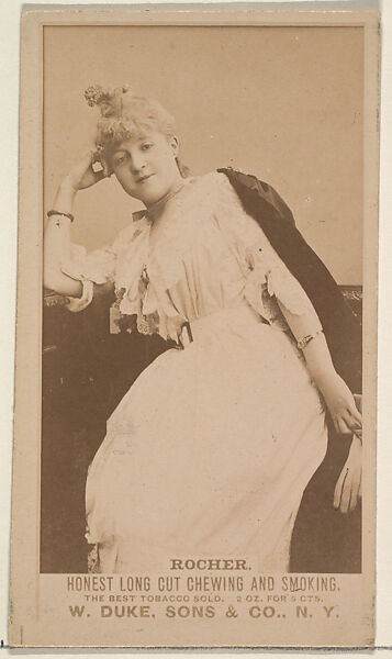 Rocher from the Actresses, Celebrities, and Children series (N151) issued by Duke Sons & Co. to promote Duke Cigarettes, Issued by W. Duke, Sons &amp; Co. (New York and Durham, N.C.), Albumen photograph 