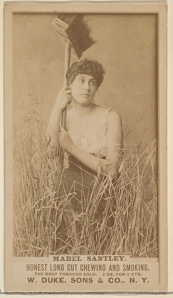 Mabel Santley from the Actresses, Celebrities, and Children series (N151) issued by Duke Sons & Co. to promote Duke Cigarettes, Issued by W. Duke, Sons &amp; Co. (New York and Durham, N.C.), Albumen photograph 