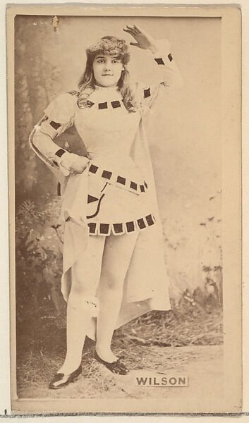 Wilson from the Actresses, Celebrities, and Children series (N151) issued by Duke Sons & Co. to promote Duke Cigarettes, Issued by W. Duke, Sons &amp; Co. (New York and Durham, N.C.), Albumen photograph 