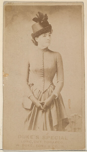 [Actress], from the Actresses, Celebrities, and Children series (N151) issued by Duke Sons & Co. to promote Duke Cigarettes, Issued by W. Duke, Sons &amp; Co. (New York and Durham, N.C.), Albumen photograph 