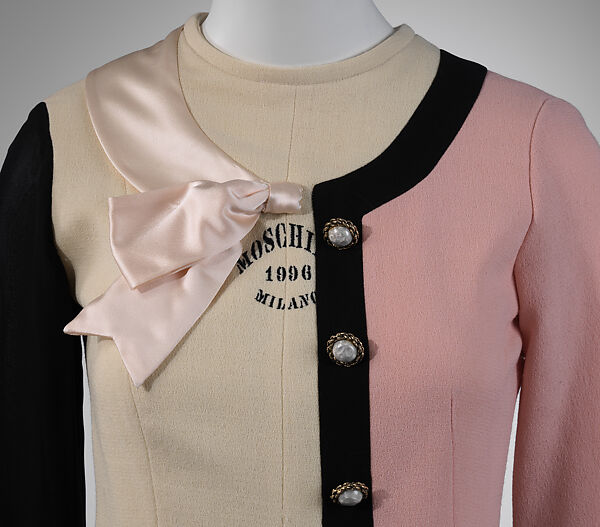 Dress, Moschino Couture (Italian, founded 1983), wool, cotton, silk, metal, Italian