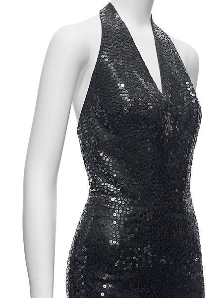 Dress, Traina-Norell (American, founded 1941), silk, synthetic fiber, plastic, metal, American
