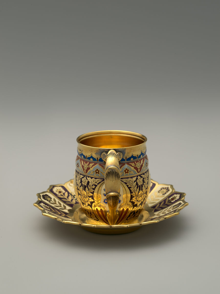 Cup from the Mackay Service, Tiffany &amp; Co. (1837–present), Silver-gilt and enamel, American