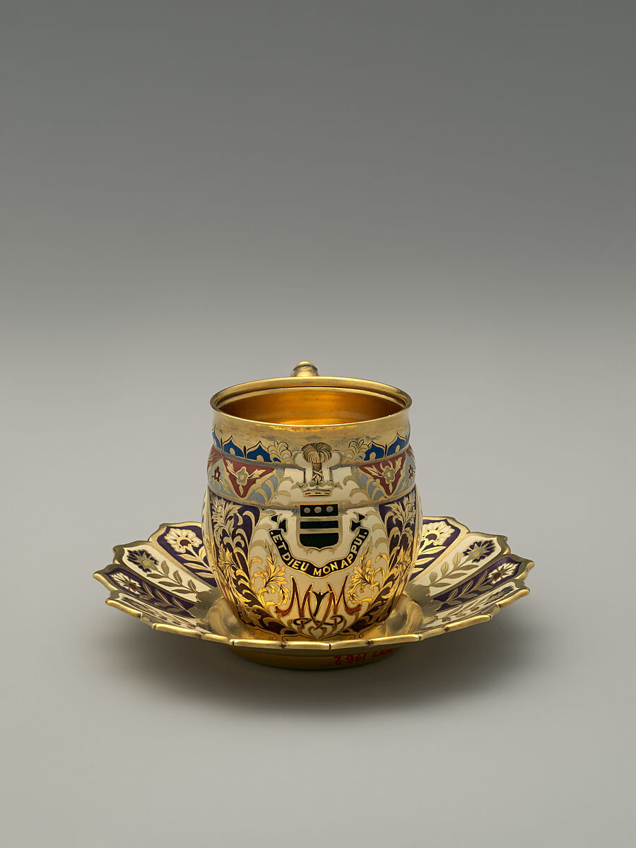Cup from the Mackay Service, Tiffany &amp; Co. (1837–present), Silver-gilt and enamel, American