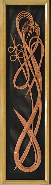 Peace Score (Heiwa no fu), Iizuka Shōkansai (Japanese, 1919–2004), Set of two framed bamboo panels; timber bamboo, rattan, and metal, Japan