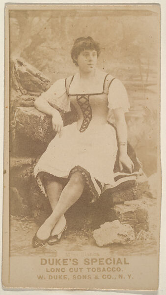 Miss Bianca from the Actresses, Celebrities, and Children series (N151) issued by Duke Sons & Co. to promote Duke Cigarettes, Issued by W. Duke, Sons &amp; Co. (New York and Durham, N.C.), Albumen photograph 