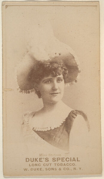 Miss Stetson from the Actresses, Celebrities, and Children series (N151) issued by Duke Sons & Co. to promote Duke Cigarettes, Issued by W. Duke, Sons &amp; Co. (New York and Durham, N.C.), Albumen photograph 