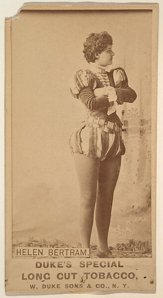 Helen Bertram from the Actresses, Celebrities, and Children series (N151) issued by Duke Sons & Co. to promote Duke Cigarettes, Issued by W. Duke, Sons &amp; Co. (New York and Durham, N.C.), Albumen photograph 