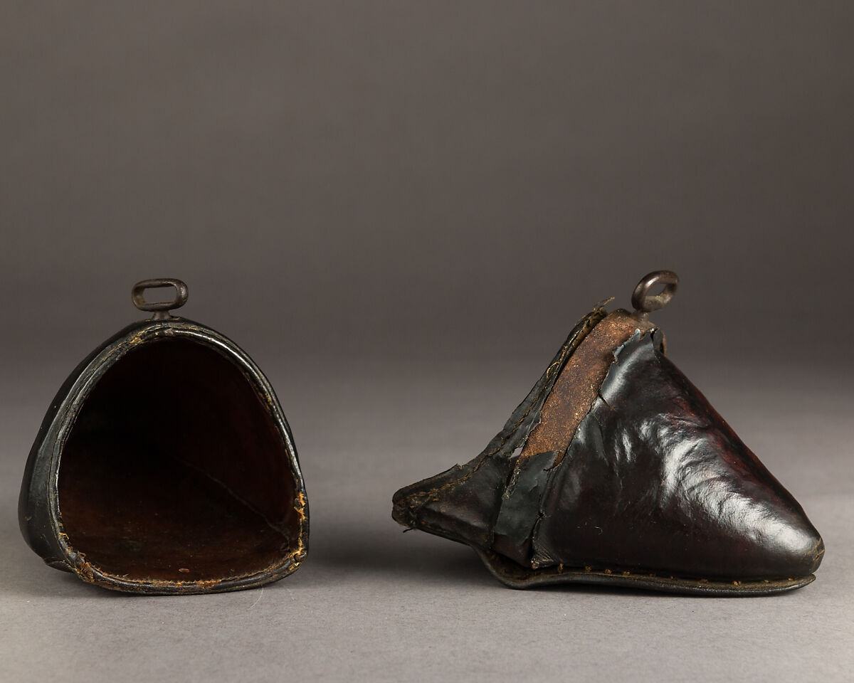 Lady's Stirrup, Leather, iron, vegetal thread, French