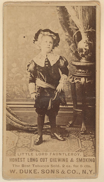 Little Lord Fauntleroy from the Actresses, Celebrities, and Children series (N151) issued by Duke Sons & Co. to promote Duke Cigarettes, Issued by W. Duke, Sons &amp; Co. (New York and Durham, N.C.), Albumen photograph 