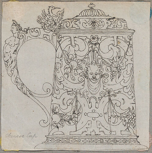 Covered Tankard with 16th century ornament
