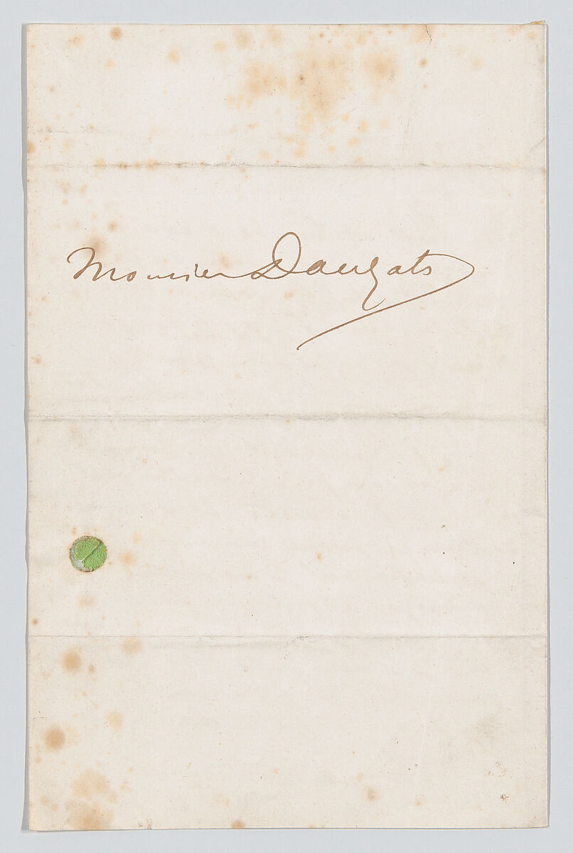 Letter to Adrien Dauzats, Eugène Delacroix (French, Charenton-Saint-Maurice 1798–1863 Paris), Pen and brown ink