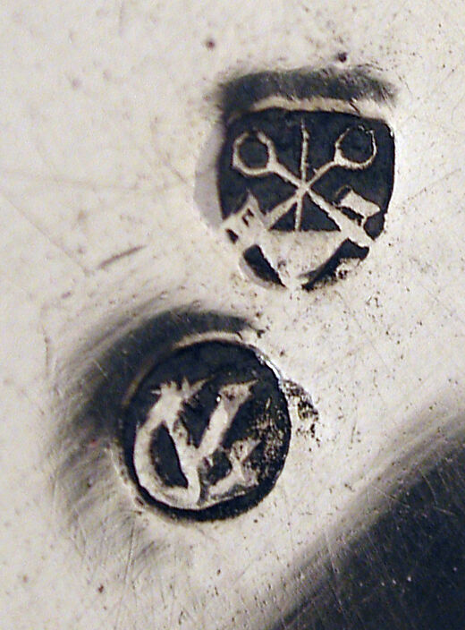 Baraffael Family Hanukkah Lamp, Gaspare Vanneschi (Italian, active Rome, 1758–1787), Silver, embossed, engraved, punched; soft wood back support, Italian, Rome