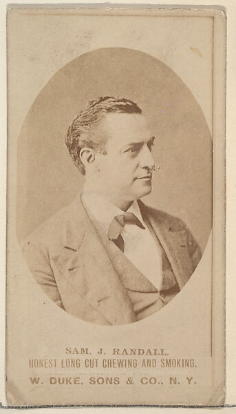Sam J. Randall from the Actresses, Celebrities, and Children series (N151) issued by Duke Sons & Co. to promote Duke Cigarettes, Issued by W. Duke, Sons &amp; Co. (New York and Durham, N.C.), Albumen photograph 