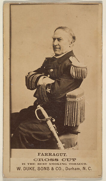 Farragut from the Actresses, Celebrities, and Children series (N151) issued by Duke Sons & Co. to promote Duke Cigarettes, Issued by W. Duke, Sons &amp; Co. (New York and Durham, N.C.), Albumen photograph 