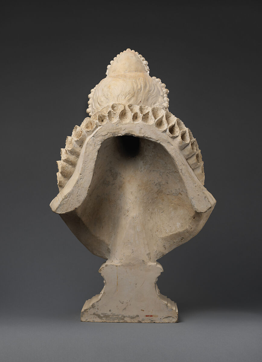 Queen Elizabeth I (1533–1603), Model attributed to John Bacon the Elder (British, London 1740–1799 London), Coade stone with traces of blue/gray paint, British, Lambeth