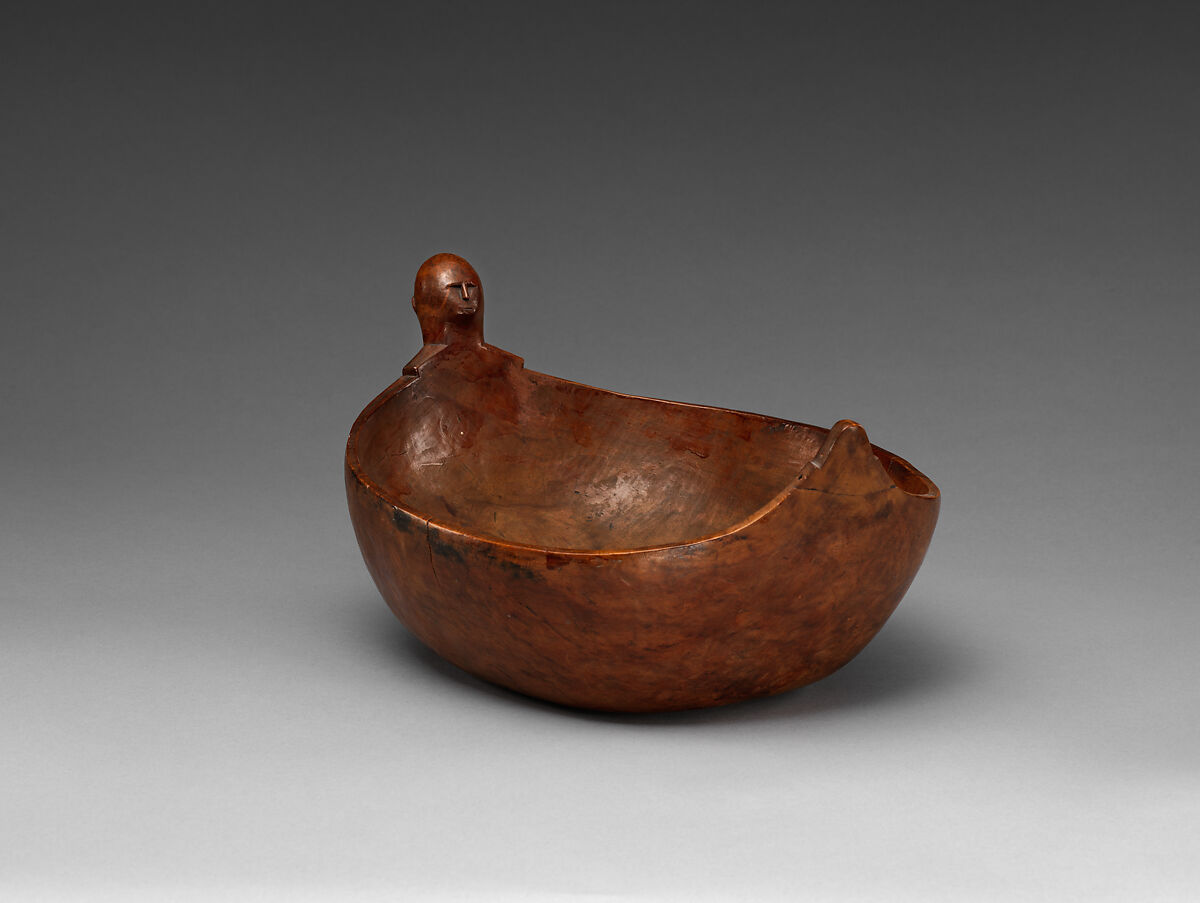 Bowl, Maple, Anishinaabe, probably Ottawa, Native American 