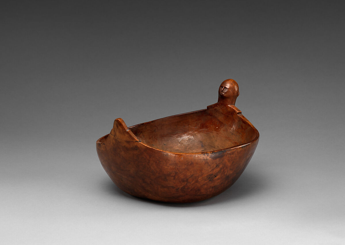 Bowl, Maple, Anishinaabe, probably Ottawa, Native American