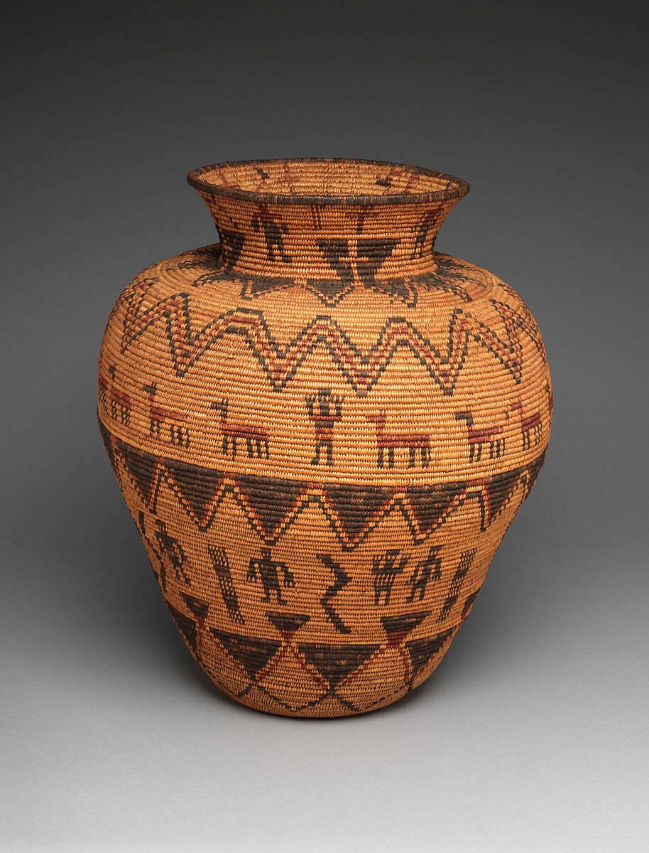 Storage basket, Willow shoots, devil's claw, and yucca root, Apache, Native American