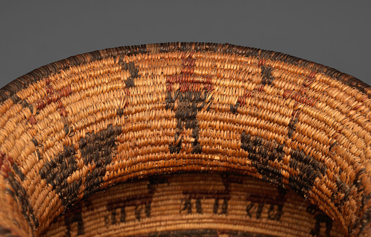Storage basket, Willow shoots, devil's claw, and yucca root, Apache, Native American