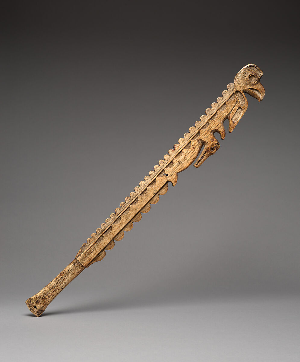 War club, Whalebone, Makah or Nuu-chah-nulth, Native American